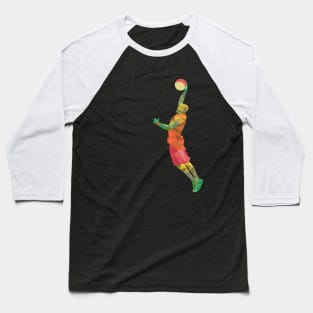 Polygon Basketball Super Dunk Baseball T-Shirt